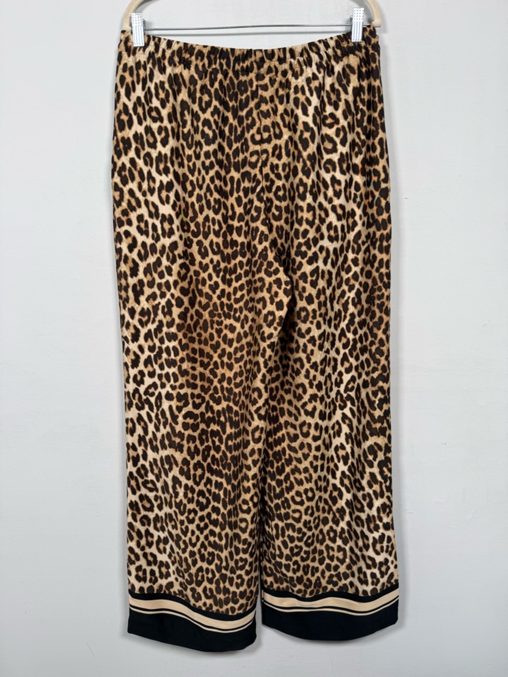 H&M Leopard Print Wide-Leg Pants, Size L, Great Condition - Picture 7 of 14